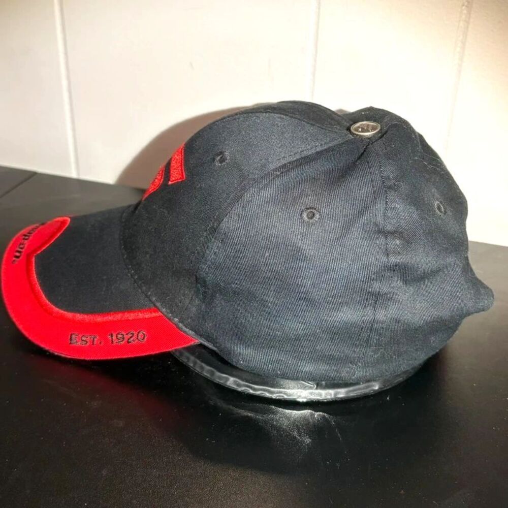 Vintage Snap-On Tools K-Products Hat Black Red Wrench Logo Strapback Cap - Picture 4 of 7